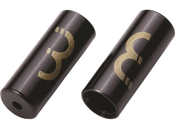 BBB CableEnd BCB-152 Endehylser 4mm, 100stk, svart aluminium, m/ støvpak 