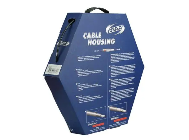 BBB StopLine BCB-51 Bremsestrømpe Boks 5mm x 50 meter, svart 