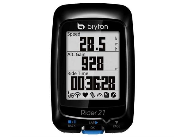 Bryton - Rider 21E Rimelig sykkelklokke med alle nødvendige