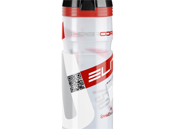 Flaske Supercorsa 750ml klar/rød logo