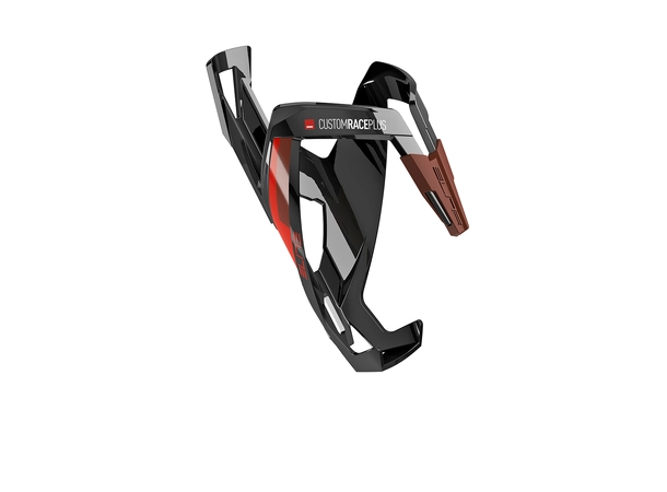 Flaskeholder Custom Race+ Svart glossy Røde detaljer 