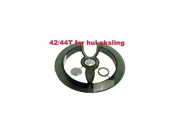 Flinger Kjedering 42T/44T, Sort plast 