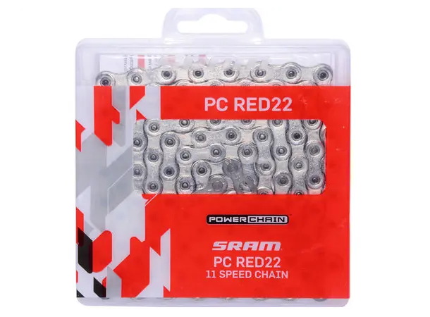 SRAM Chain PC-Red 22 Hollow pin, chrome 11-delt 