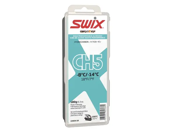 SWIX CH5X Turquoise, -8 °C/-14°C, 180g Fluorfri glider. 