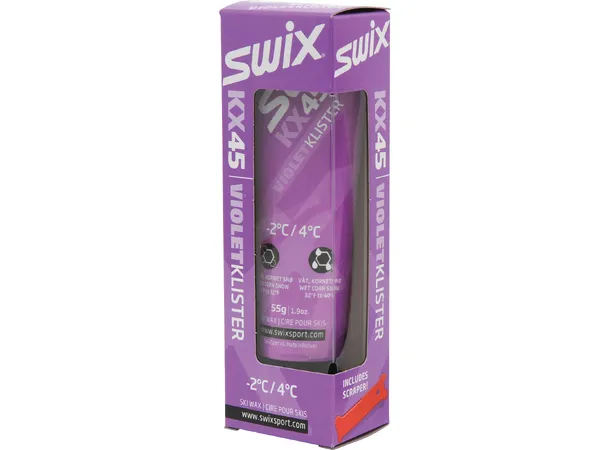 Swix KX45 Violet klister | -2/+4 Klister for våt og frossen grovkornet sn 