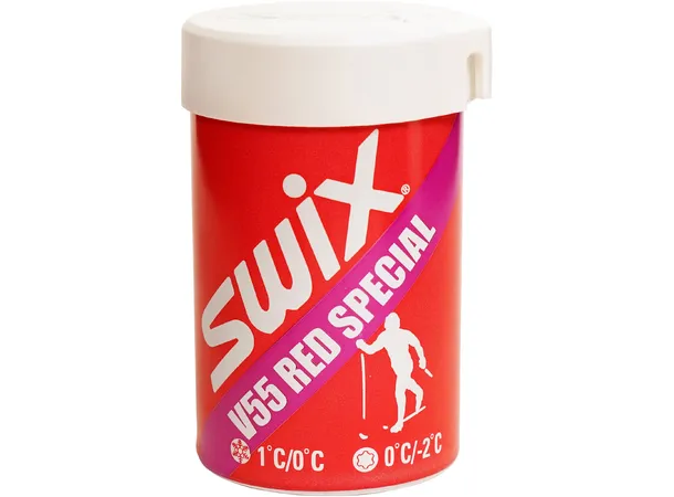 Swix V55 Red Special | +1/0 Rød spesialvoks for fuktige fohold 