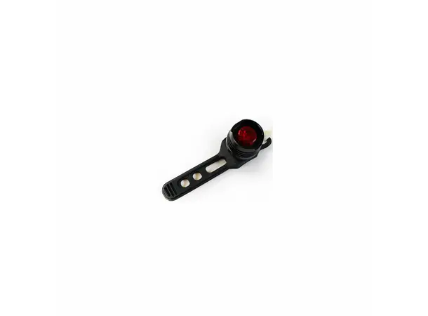 YD Ruby Diamond LED Baklykt Svart, Aluminium, ink. batterier, vinkle 