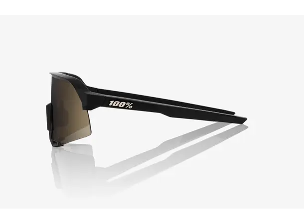 100% S3 Brille - Soft Tact Black Soft Gold Lens 