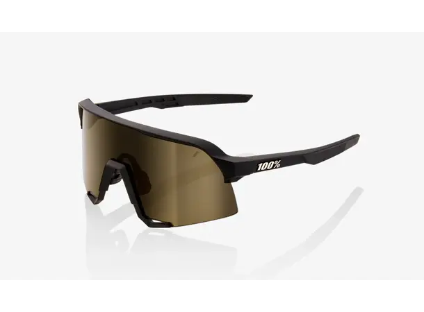100% S3 Brille - Soft Tact Black Soft Gold Lens 