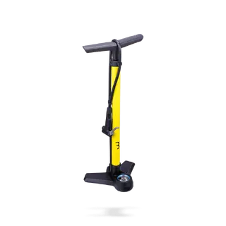 BBB AirBoost BFP-21 Manometerpumpe Gul Stål, 62cm, alle ventiler, 130psi/9bar