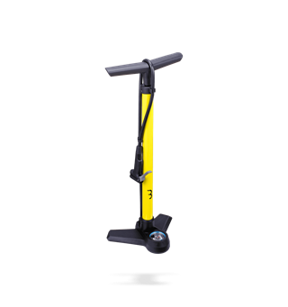 BBB AirBoost BFP-21 Manometerpumpe Gul Stål, 62cm, alle ventiler, 130psi/9bar