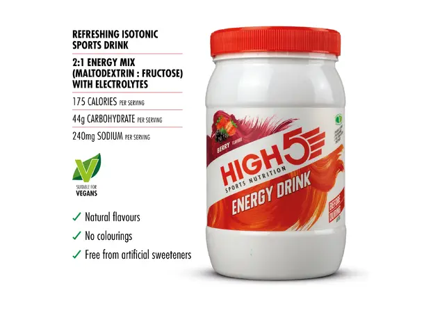 HIGH5 Energy Drink Bær 1kg Energipulver 