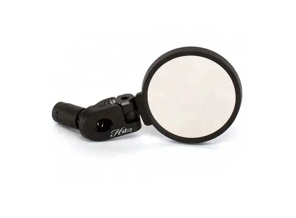 Hafny SpyView Universal Speil Sort, rustfritt stål, 68/62mm, styreende 