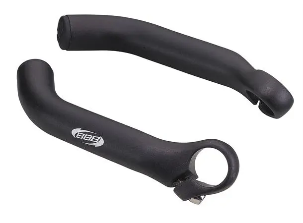 BBB Classic BBE-07 Bar Ends Sort Bøyd Aluminium, 150mm, 144 gr 