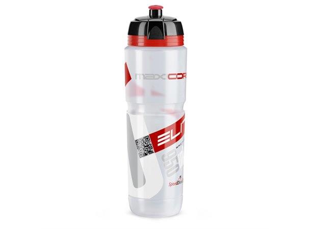 Elite drikkeFlaske Maxicorsa 1000ml Klar med rød logo