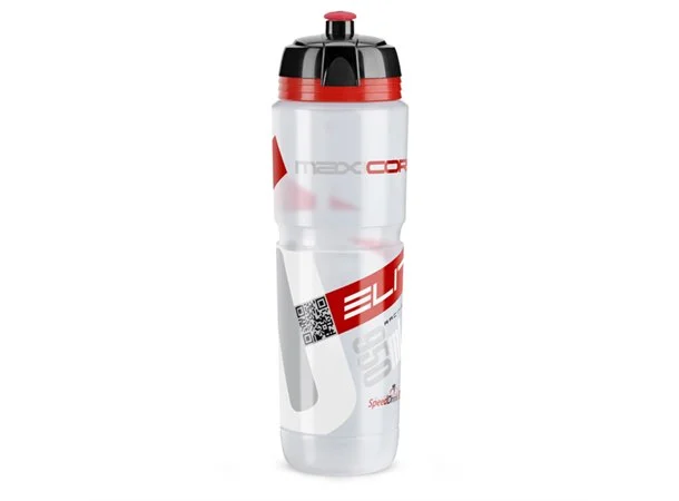 Elite drikkeFlaske Maxicorsa 1000ml Klar med rød logo 