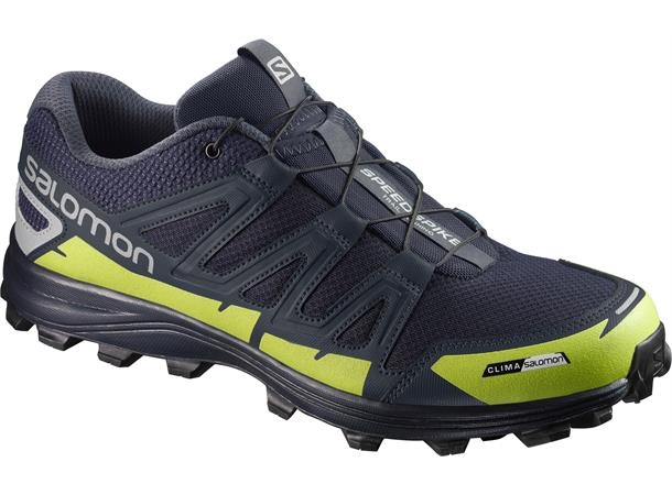 Salomon Speedspike CS Navy/Silver/Lime 4 Piggsko til turer på glatt føre. 