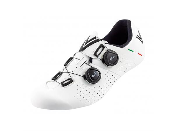 Vittoria Stelvio Boa Road Sykkelsko 44 Karbonsåle, hvit, str. 44