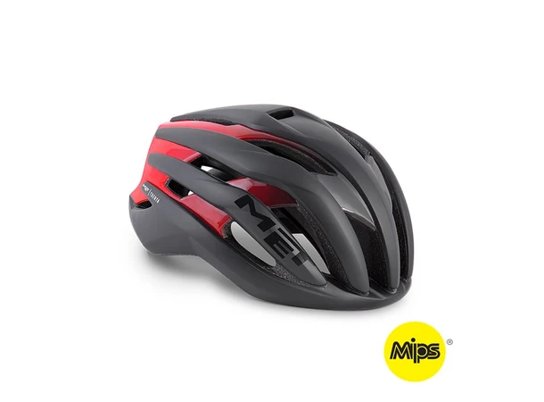 MET Road Trenta Mips Black Shaded Red Matt Glossy 