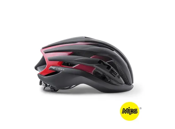 MET Road Trenta Mips Black Shaded Red Matt Glossy 