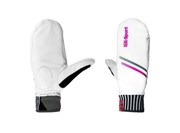 Lill-Sport Celsius Race Mitt Varm racing-vott. White Pink.