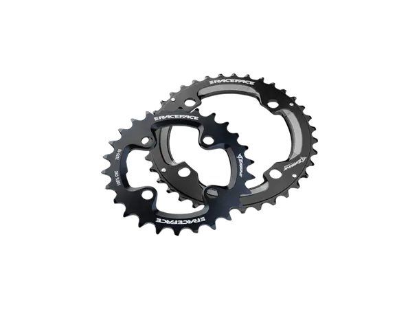 Race Face Turbine Krankdrevsett 28/38, 4 arm, BCD 64/104, 9-12delt,Sort 