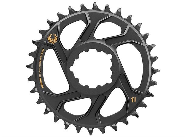 SRAM Chainring Direct Mount Singlespeed 34T Black/Gold, Alu, 1x12speed