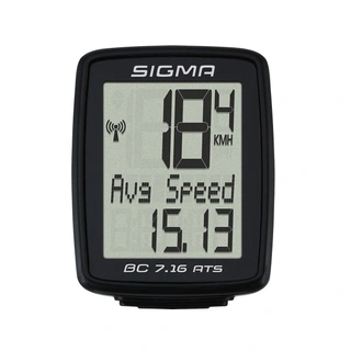 Sigma BC 7.16 ATS Computer Svart,7 Funksjoner, Trådløs