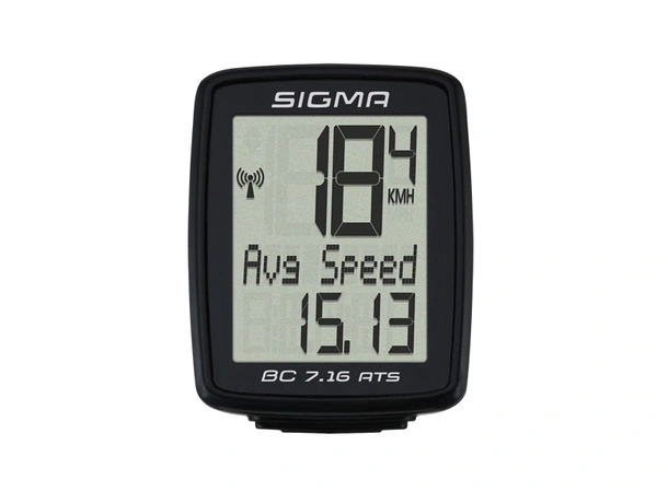 Sigma BC 7.16 ATS Computer Svart,7 Funksjoner, Trådløs 