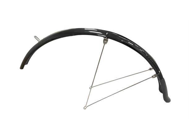SunnyWheel Skjermsett 28/57mm m/stivere, Sort, Plast, Skvettlappe