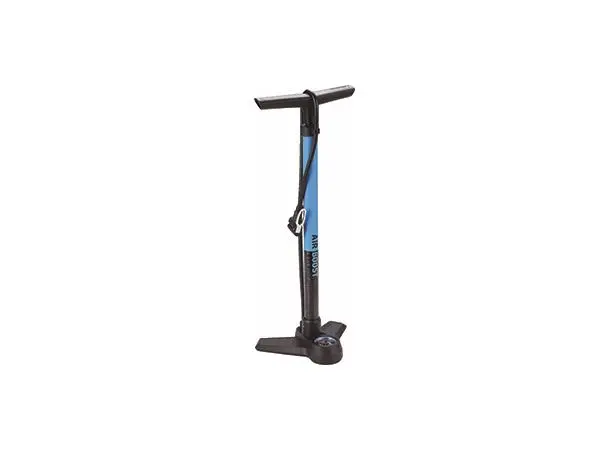 BBB AirBoost BFP-21 Manometerpumpe Blå Stål, 62cm, alle ventiler 