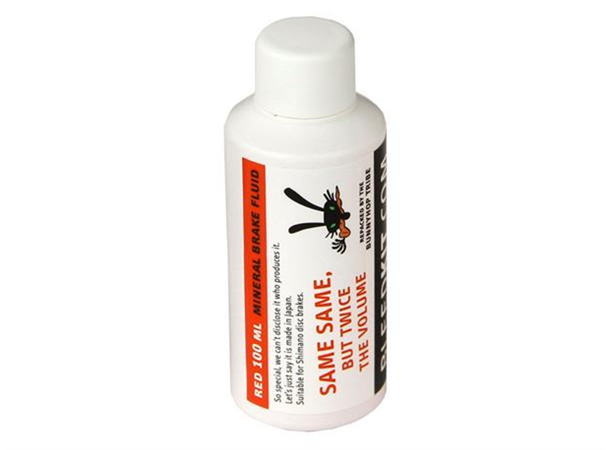 Bleedkit RED Bremseolje 100ml Mineralolj Til bl.a. Shimano