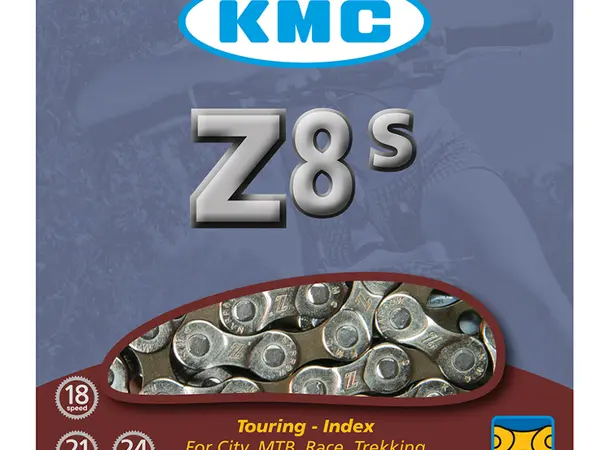 KMC Z8S Kjede 7/8-d., 116 ledd, 7.1mm, HG/IG, Sølv/grå 