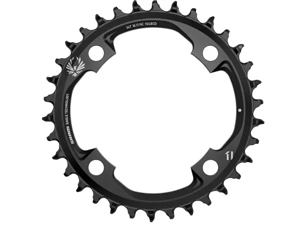 SRAM Chainring Ø104 mm Singlespeed 34T, 4 holes 