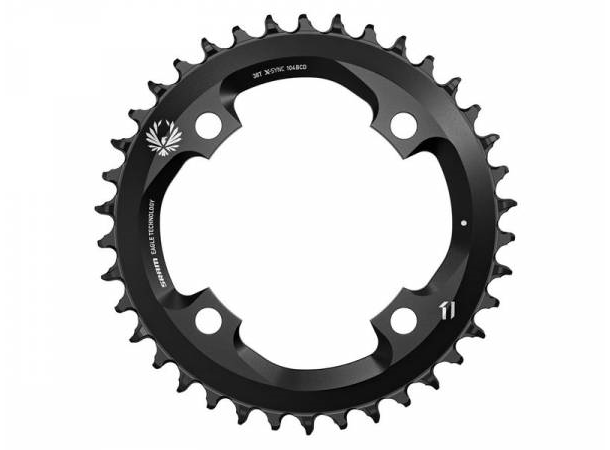 SRAM Chainring Ø104 mm Singlespeed 38T, 4 holes, 1X12