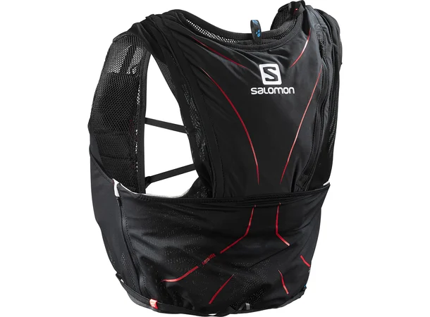 Salomon ADV skin 12 Set Black M/L Lett løpesekk. 
