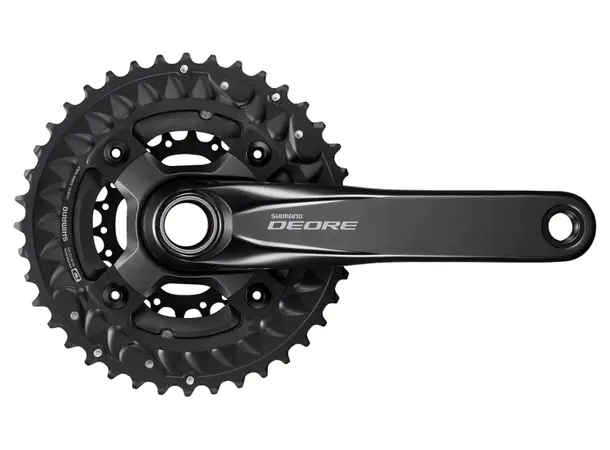 Shimano Deore M612 175mm Kranksett Svart, 10delt, 40/30/22 