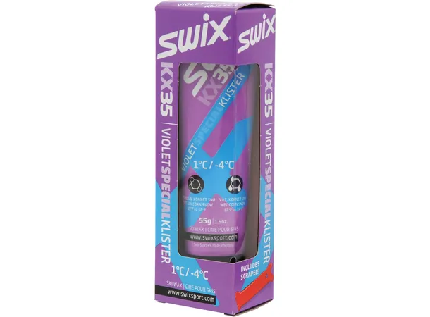 Swix KX35 Violet Special Klister | +1/-4 Spesialklister for overgang minus/pluss 