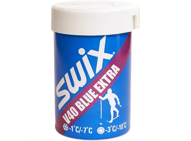 Swix V40 Blue Extra Hardwax 45g. Festevoks. Blåswix. -1 til -10.