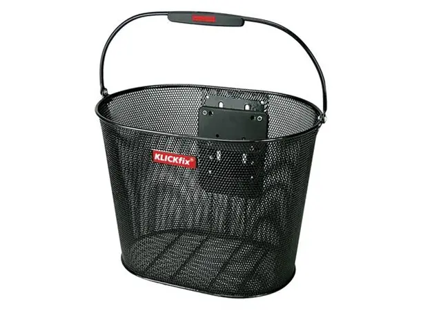 AGU Carat KlickFix Kurv Sort, metall Uten KF-brakett 