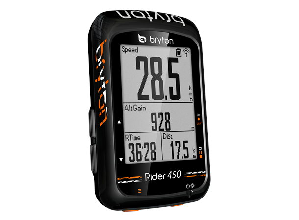 Bryton Rider 450 E GPS Computer 2.3",78 funksjoner