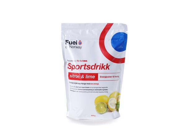 Fuel of Norway Sportsdrikke Sitron 0.5 kg, smak av sitron og lime