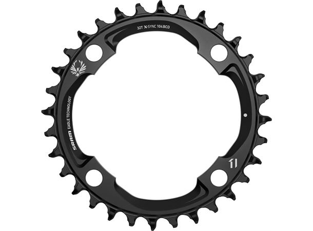 SRAM Chainring Ø104 mm Singlespeed 32T, 4 holes, 1X12