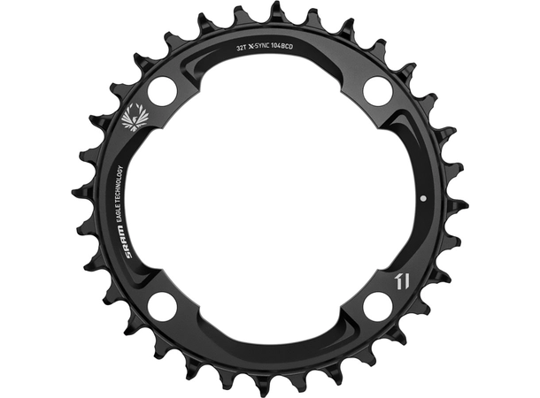 SRAM Chainring Ø104 mm Singlespeed 32T, 4 holes, 1X12 