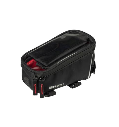 Basil Sport Rammeveske Sort, 1 ltr, Regntrekk, Mobil-lomme