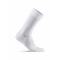 Craft Essence Sock White 37-39 Slitesterk sykkelsokk med rett lengde