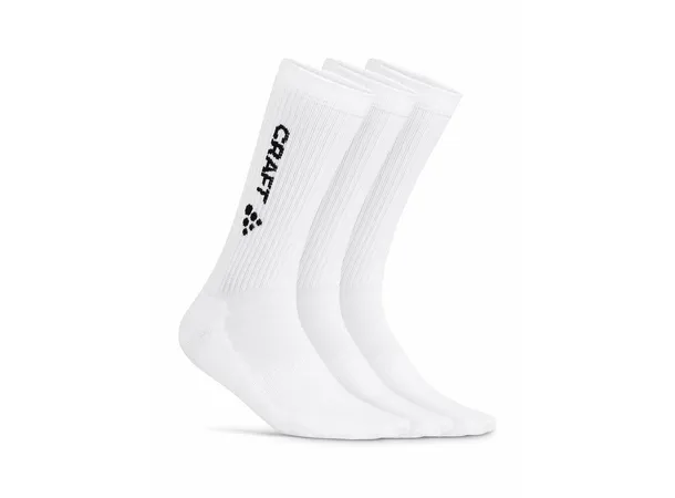 Craft Progress Indoor Sock 3pk Hvit Tennissokk i 3-pakning 