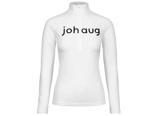 Johaug Rib Tech Half Zip L White, lett og funksjonell
