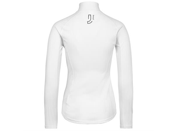 Johaug Rib Tech Half Zip L White, lett og funksjonell