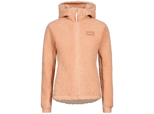 Johaug Sway Pile Jacket 2.0 Beige/pink Varm og sporty fleecejakke 